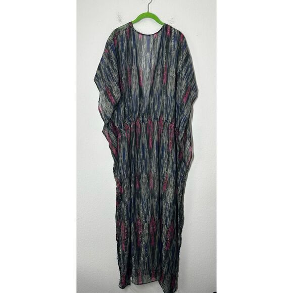 Fashion Nova Swim Cover Up Long Kimono Multicolore Size 1X - Picture 2 of 15